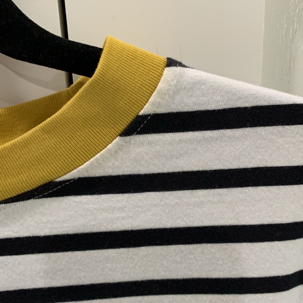 COS Striped Long Sleeve Tee with Yellow Accent - Picture 5 of 5
